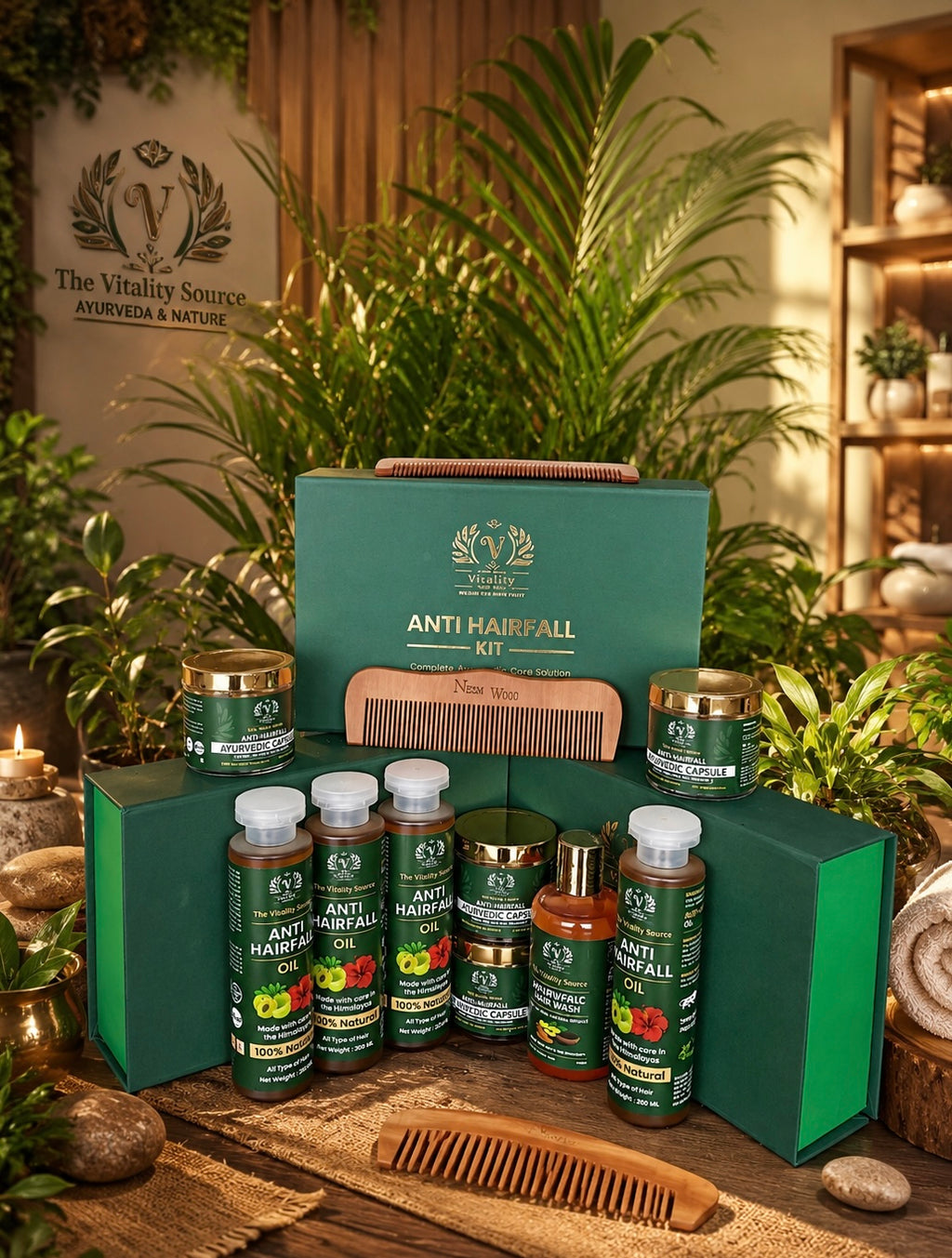 Anti Hairfall Kit - 100% Organic